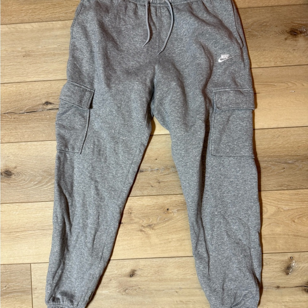 Nike Heather Gray Cargo Joggers